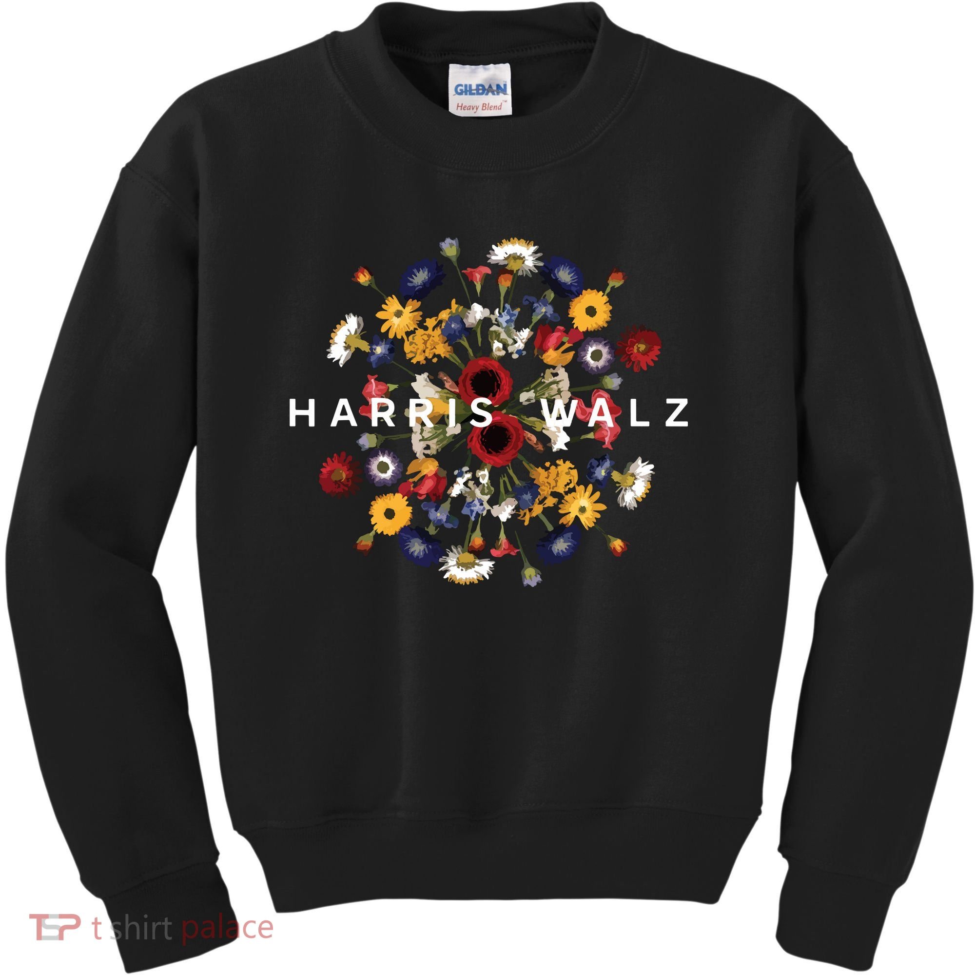 Harris Walz Flower Mandala Central Bloom Kids Sweatshirt