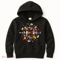 Harris Walz Flower Mandala Central Bloom Kids Hoodie thumb 0