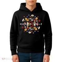 Harris Walz Flower Mandala Central Bloom Kids Hoodie thumb 4