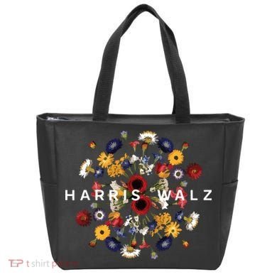 Harris Walz Flower Mandala Central Bloom Tote Bag