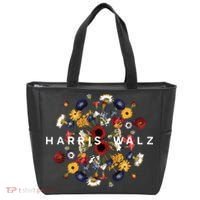 Harris Walz Flower Mandala Central Bloom Tote Bag thumb 0