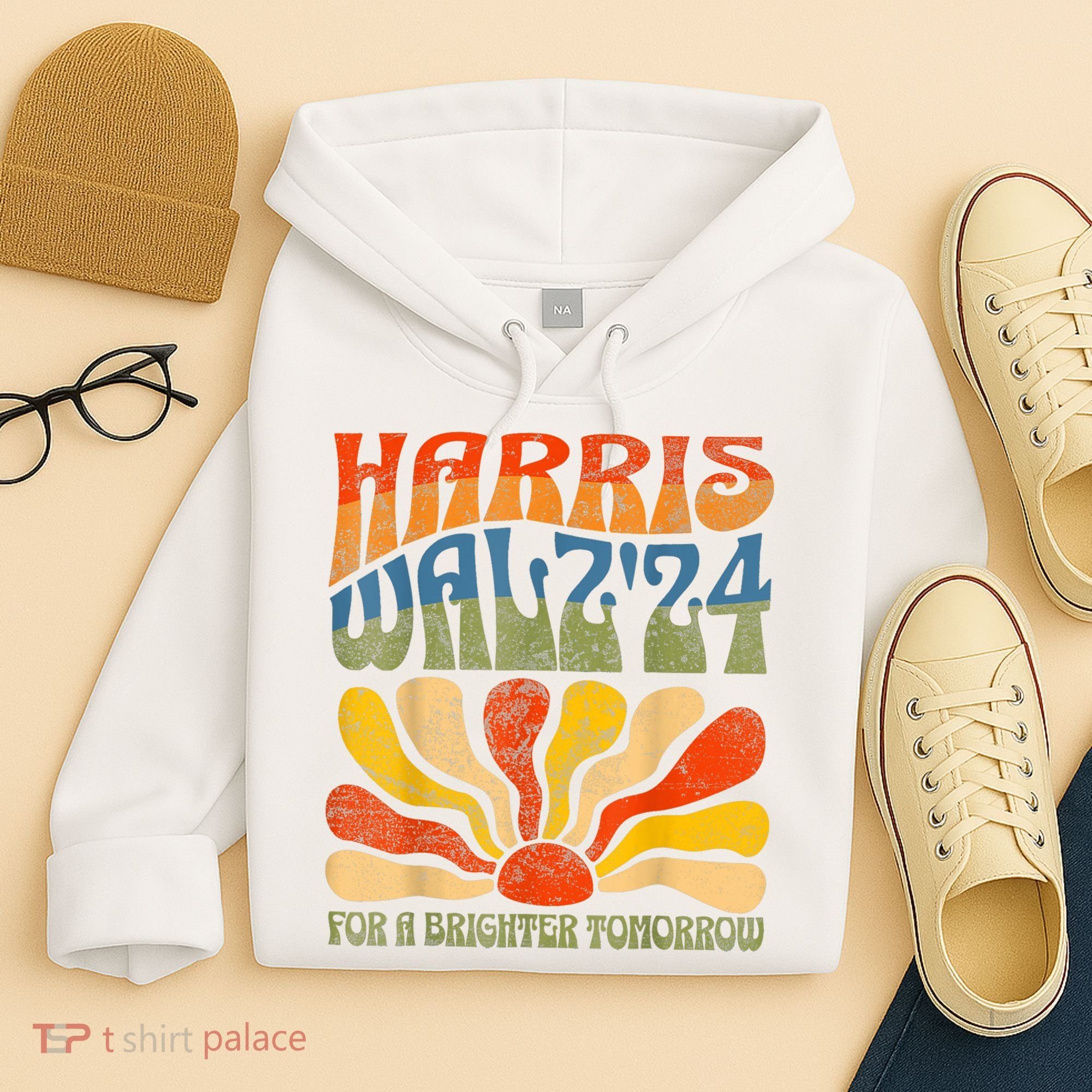 Harris Waltz For A Brighter Tomorrow Kamala Harris Waltz Hoodie