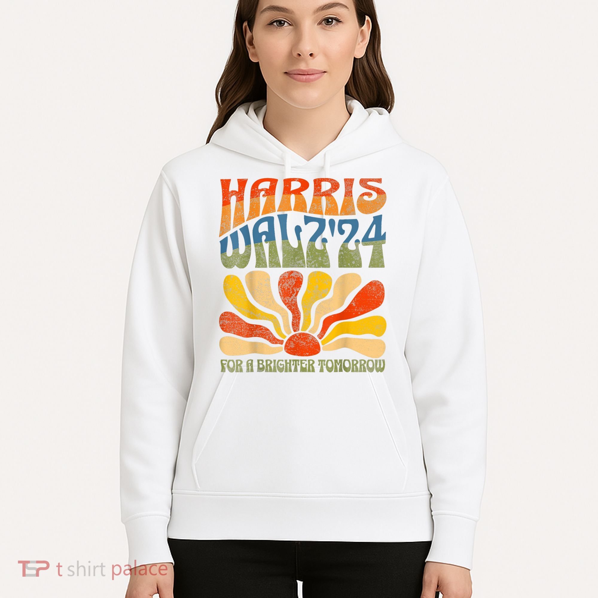 Harris Waltz For A Brighter Tomorrow Kamala Harris Waltz Hoodie