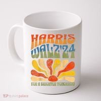 Harris Waltz For A Brighter Tomorrow Kamala Harris Waltz Coffee Mug thumb 0