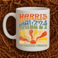 Harris Waltz For A Brighter Tomorrow Kamala Harris Waltz Coffee Mug thumb 2