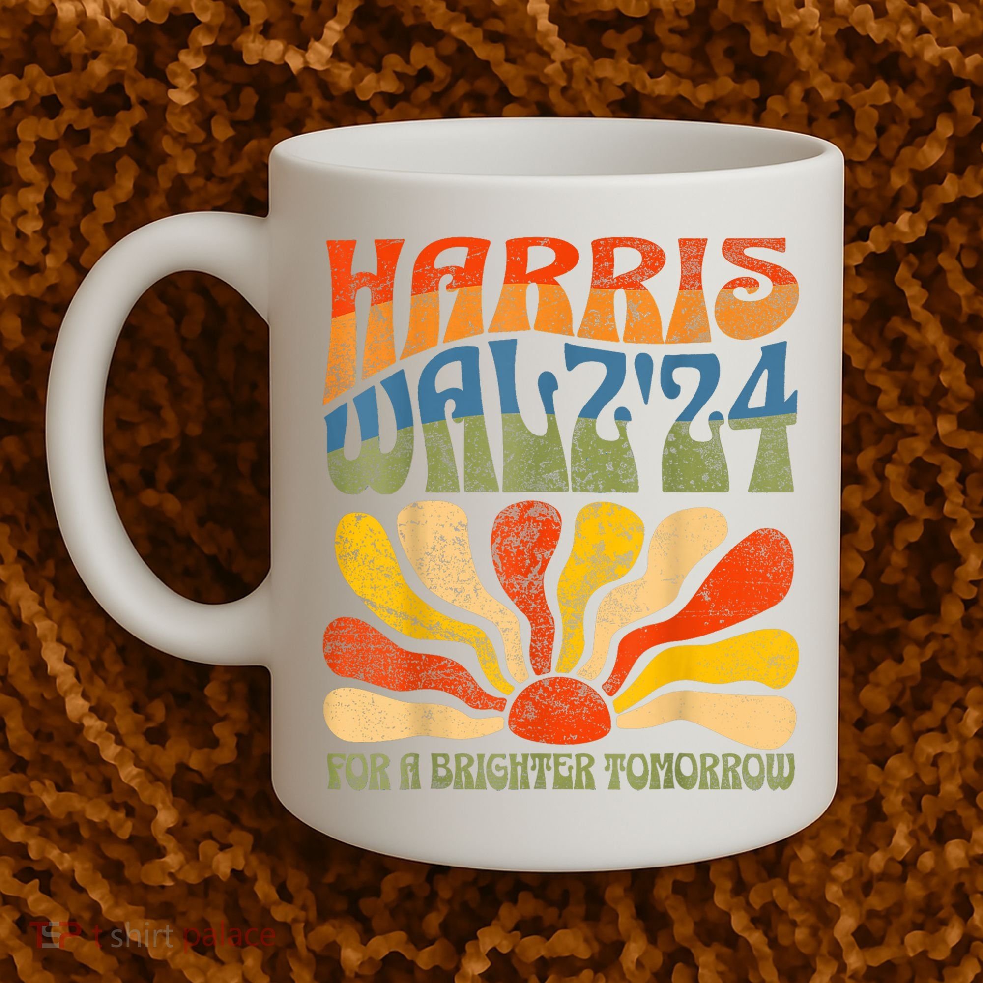 Harris Waltz For A Brighter Tomorrow Kamala Harris Waltz Coffee Mug