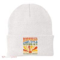 Harris Waltz For A Brighter Tomorrow Kamala Harris Waltz Beanie thumb 0