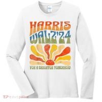 Harris Waltz For A Brighter Tomorrow Kamala Harris Waltz Women's Long Sleeve Shirt thumb 0