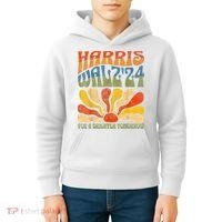 Harris Waltz For A Brighter Tomorrow Kamala Harris Waltz Kids Hoodie thumb 4