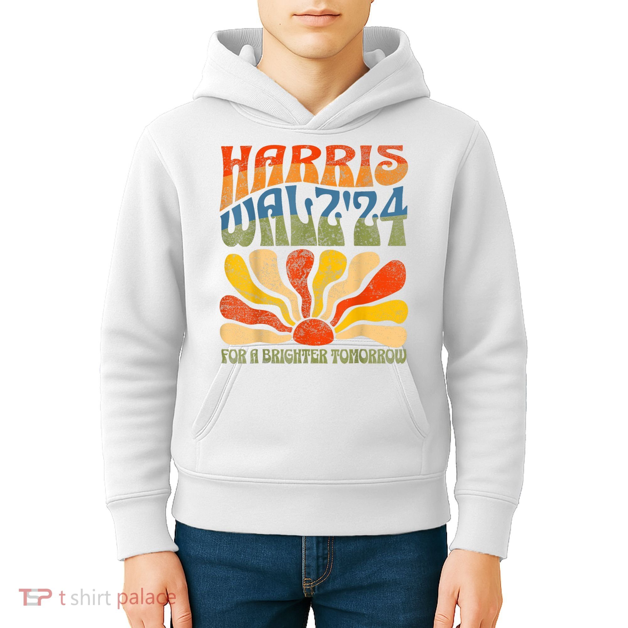 Harris Waltz For A Brighter Tomorrow Kamala Harris Waltz Kids Hoodie