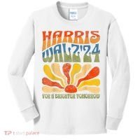 Harris Waltz For A Brighter Tomorrow Kamala Harris Waltz Kids Long Sleeve Shirt thumb 0