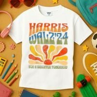 Harris Waltz For A Brighter Tomorrow Kamala Harris Waltz Kids T-Shirt thumb 3