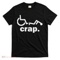 Handicap Wheelchair Funny Wheelchair Fall T-Shirt thumb 0