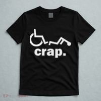 Handicap Wheelchair Funny Wheelchair Fall T-Shirt thumb 5