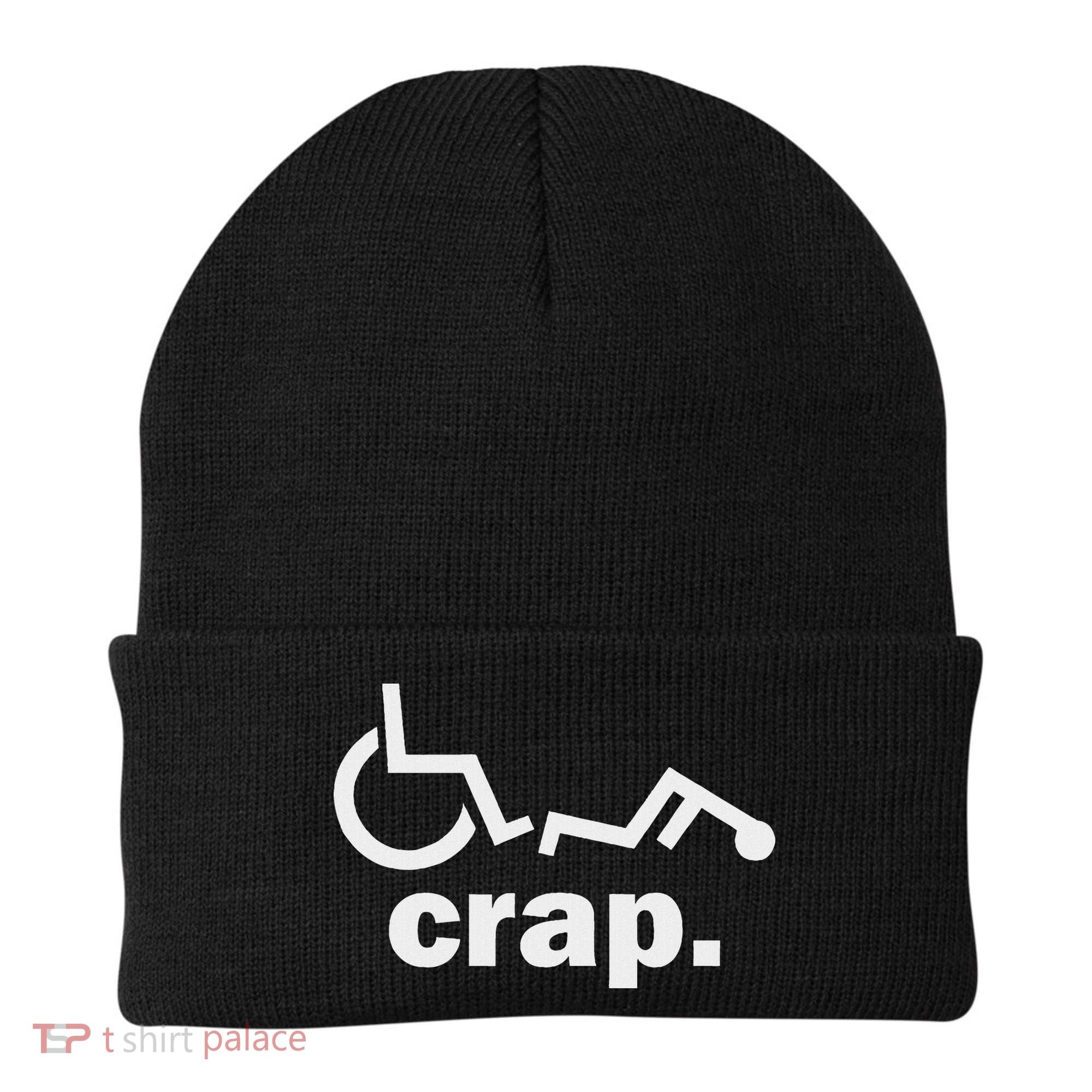 Handicap Wheelchair Funny Wheelchair Fall Beanie