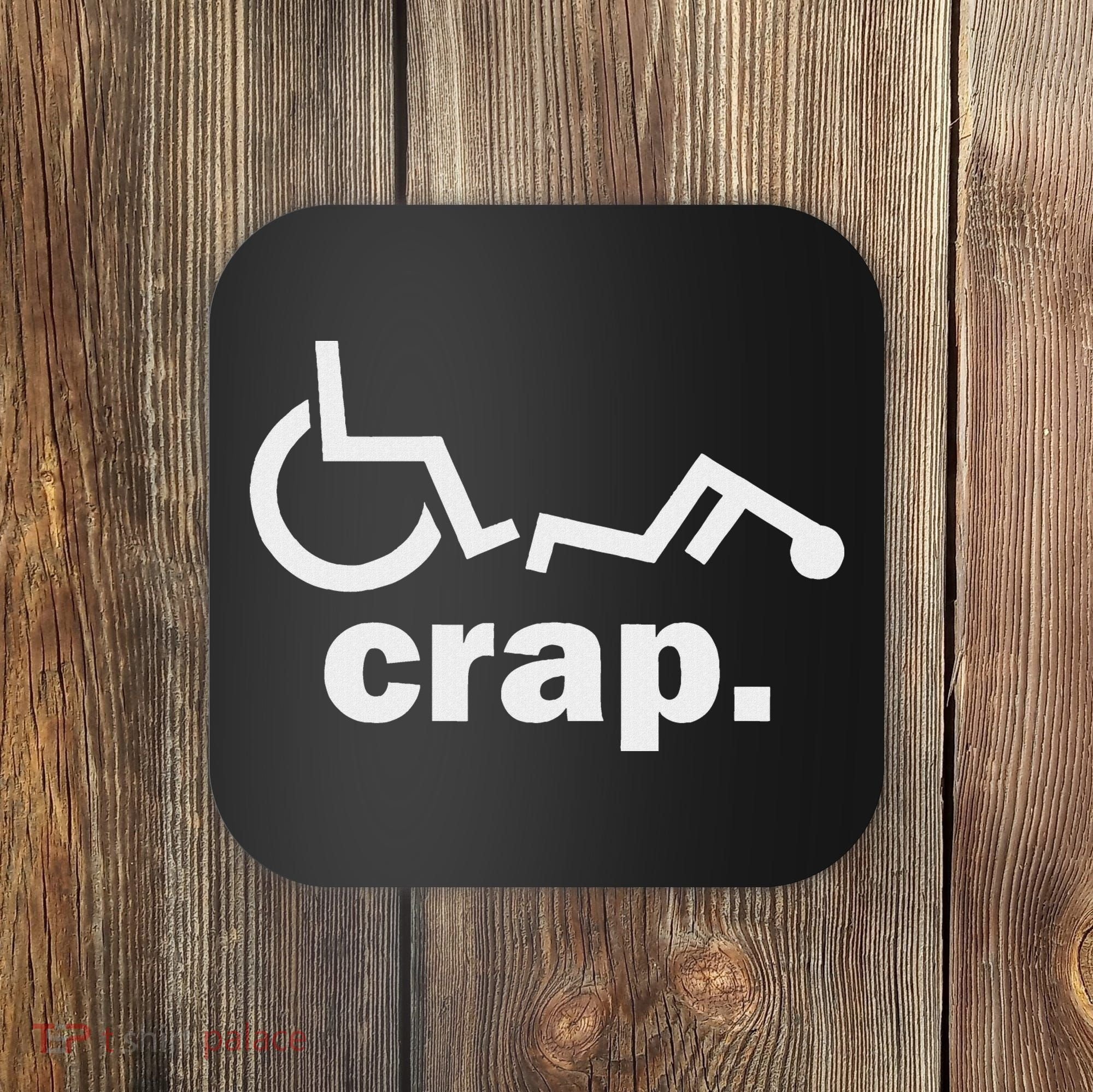 Handicap Wheelchair Funny Wheelchair Fall Coaster