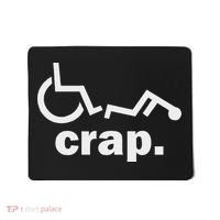 Handicap Wheelchair Funny Wheelchair Fall Mousepad thumb 0