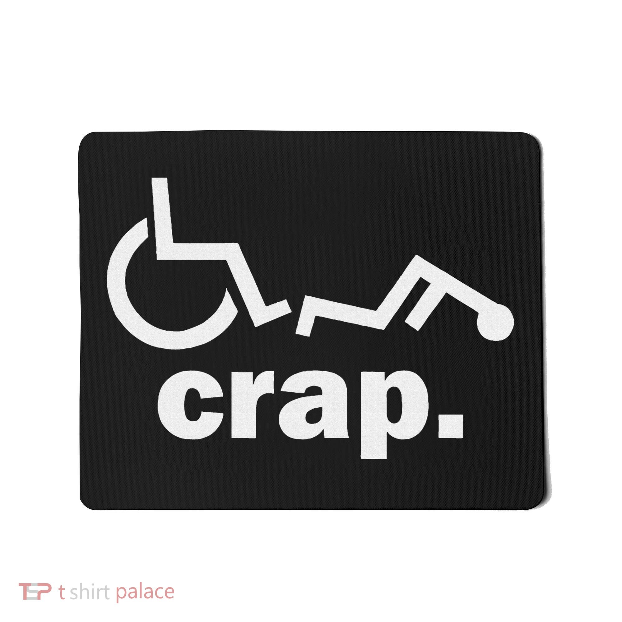 Handicap Wheelchair Funny Wheelchair Fall Mousepad