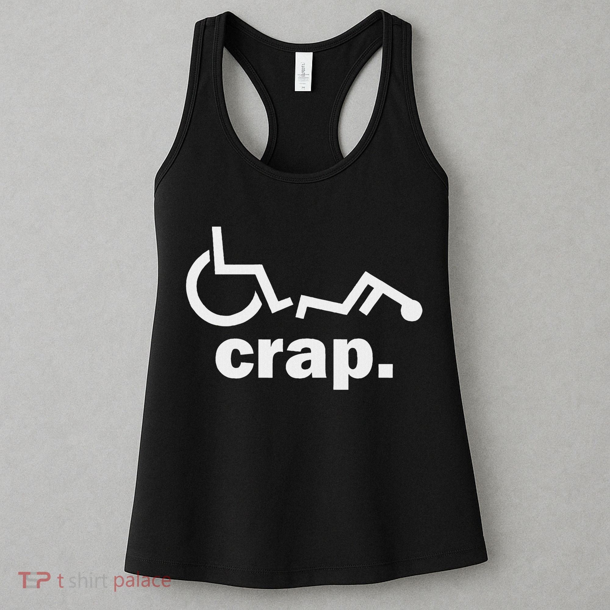 Handicap Wheelchair Funny Wheelchair Fall Women's Tank Top