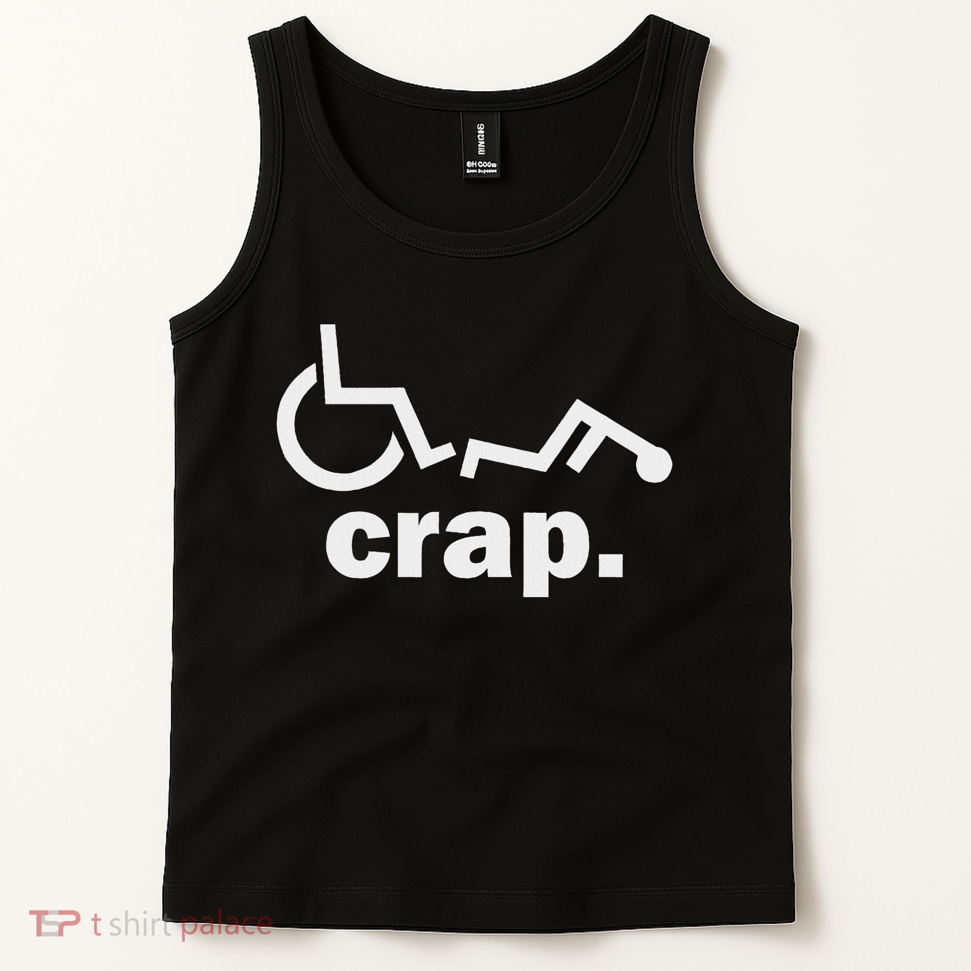 Handicap Wheelchair Funny Wheelchair Fall Tank Top