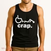 Handicap Wheelchair Funny Wheelchair Fall Tank Top thumb 3