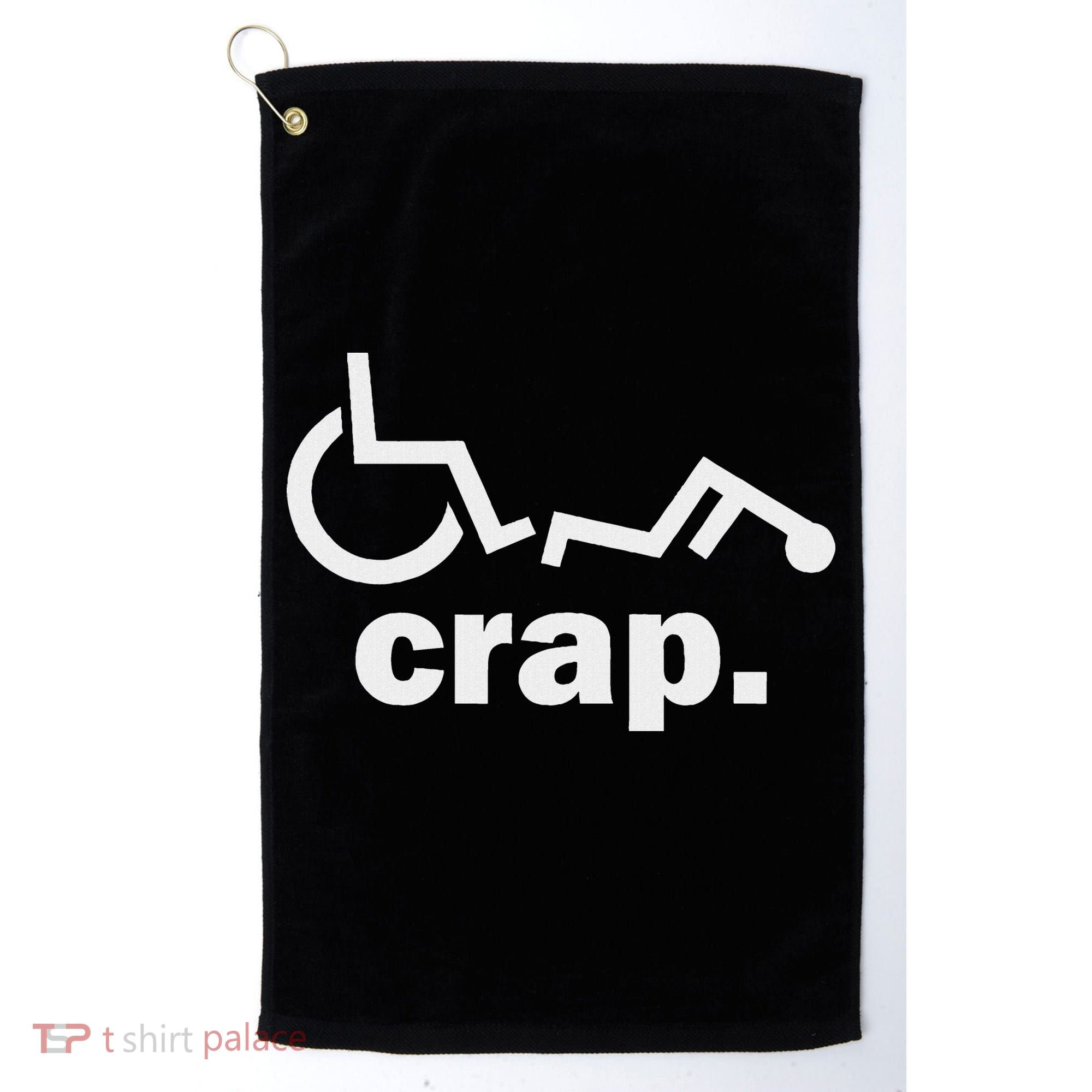 Handicap Wheelchair Funny Wheelchair Fall Golf Towel