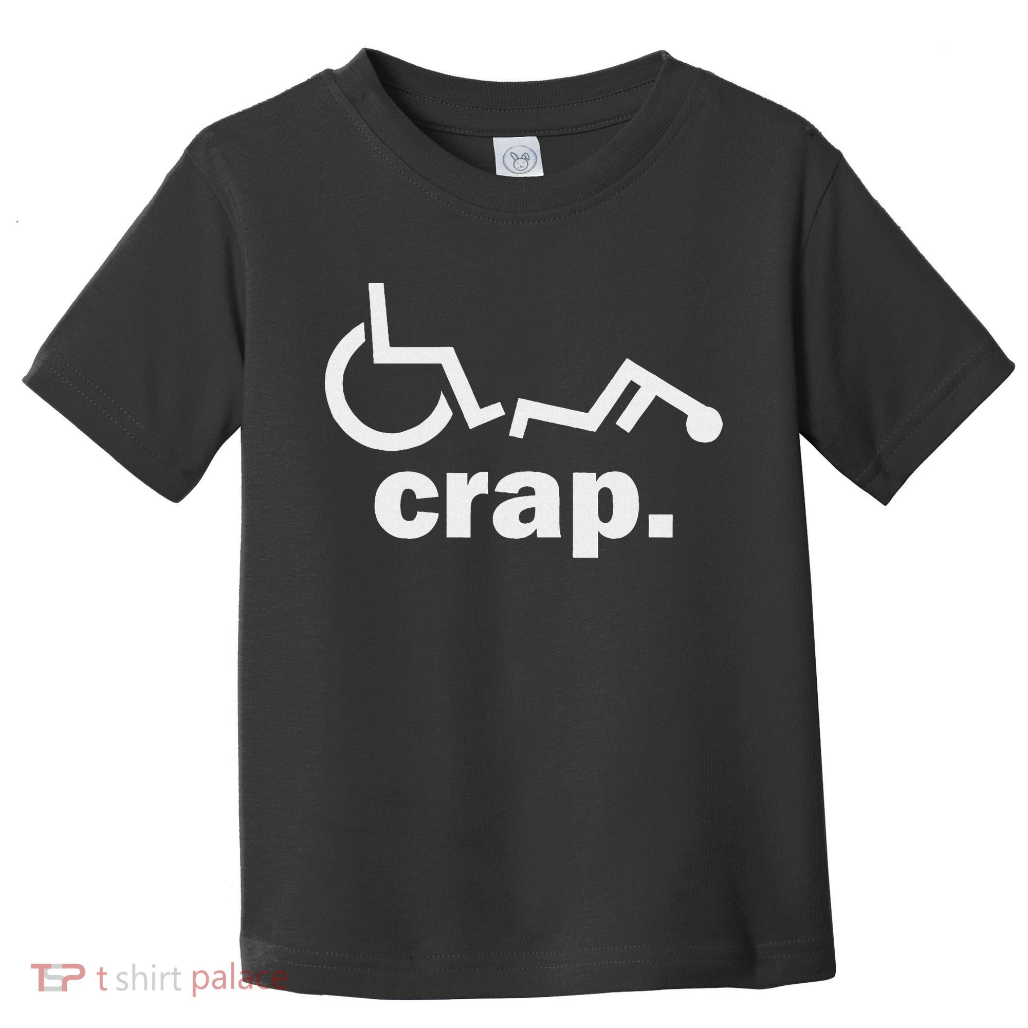 Handicap Wheelchair Funny Wheelchair Fall Toddler T-Shirt