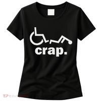 Handicap Wheelchair Funny Wheelchair Fall Women's T-Shirt thumb 0