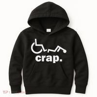 Handicap Wheelchair Funny Wheelchair Fall Kids Hoodie thumb 0