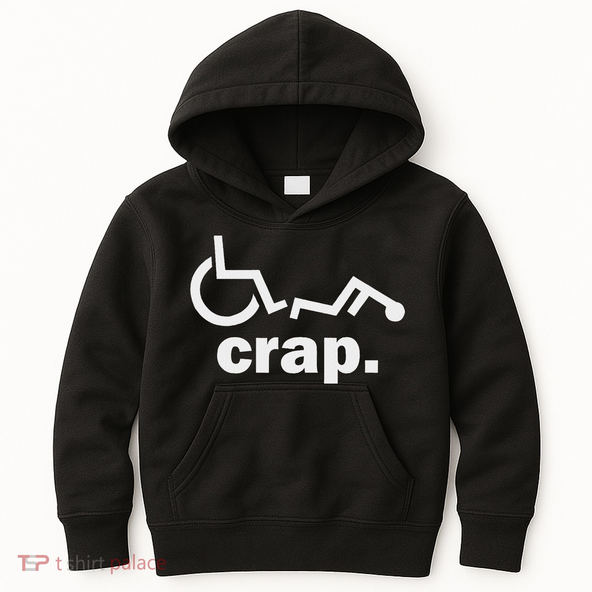 Handicap Wheelchair Funny Wheelchair Fall Kids Hoodie