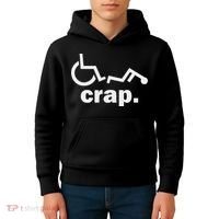 Handicap Wheelchair Funny Wheelchair Fall Kids Hoodie thumb 4