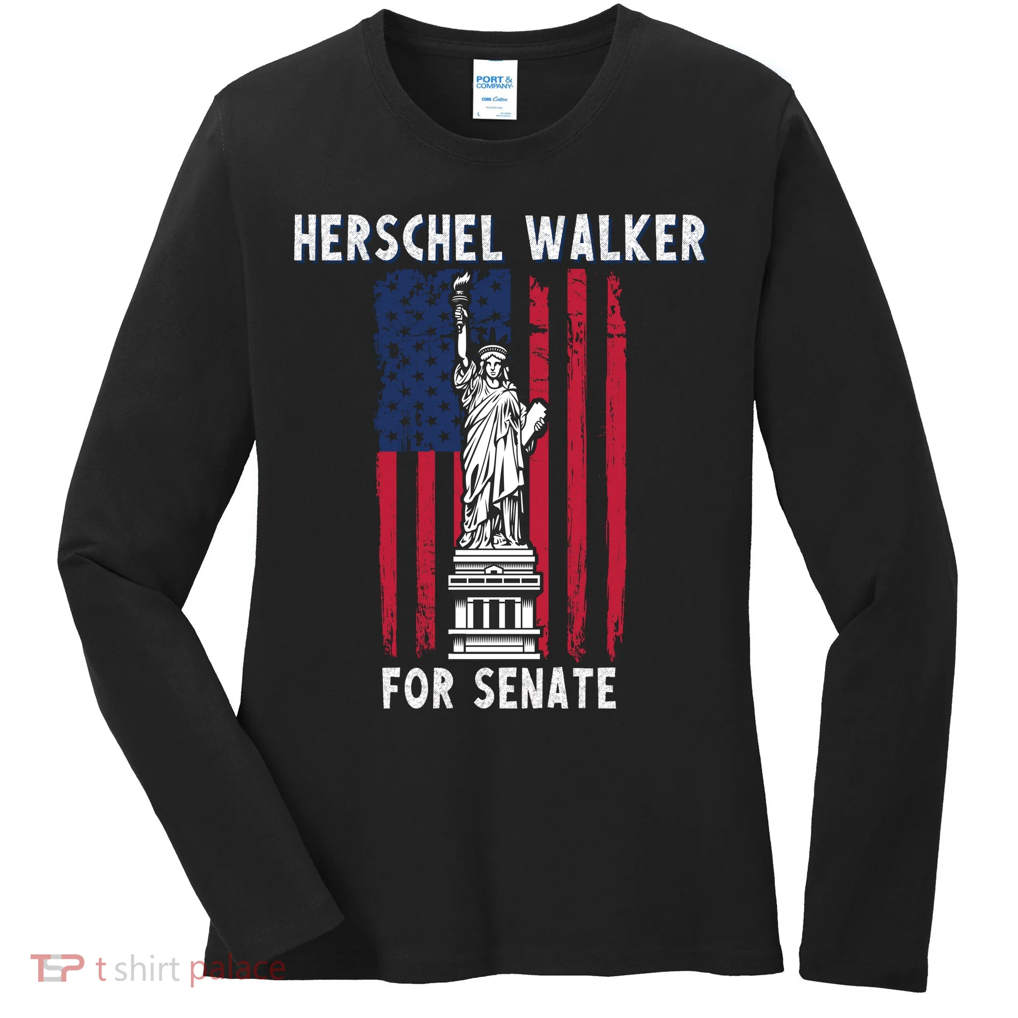 Herschel Walker For Senate 12 Women's Long Sleeve Shirt