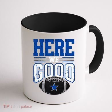 Here We Go Dallas Vintage Retro Coffee Mug back