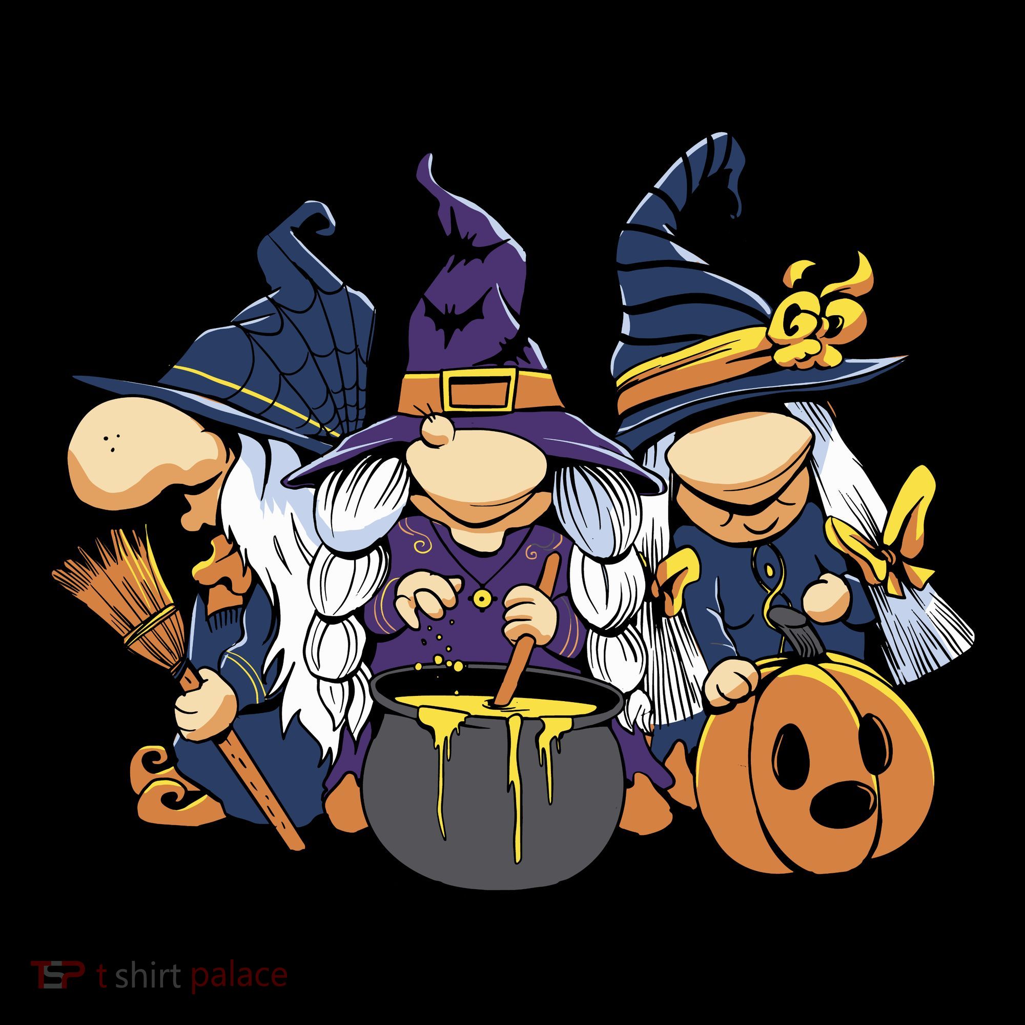 Halloween Witch Gnomes Coaster