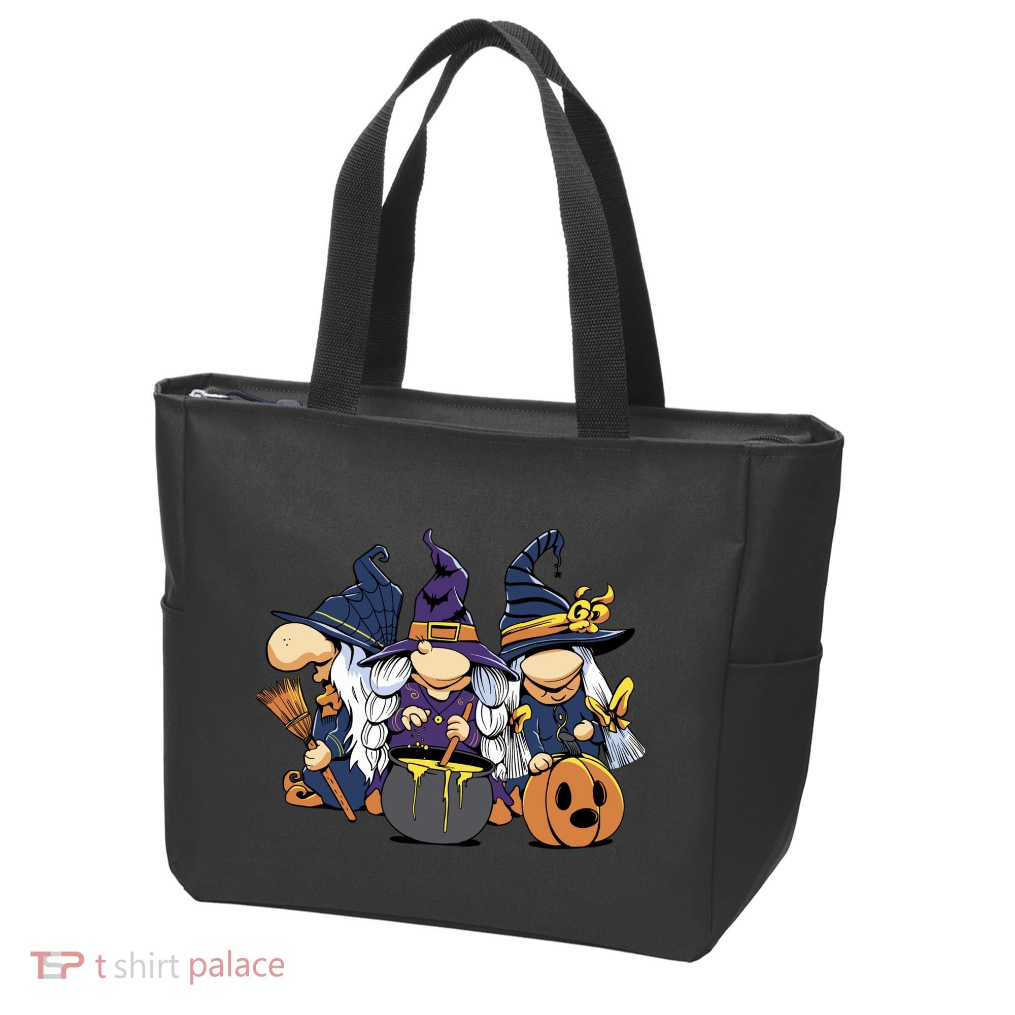 Halloween Witch Gnomes Tote Bag