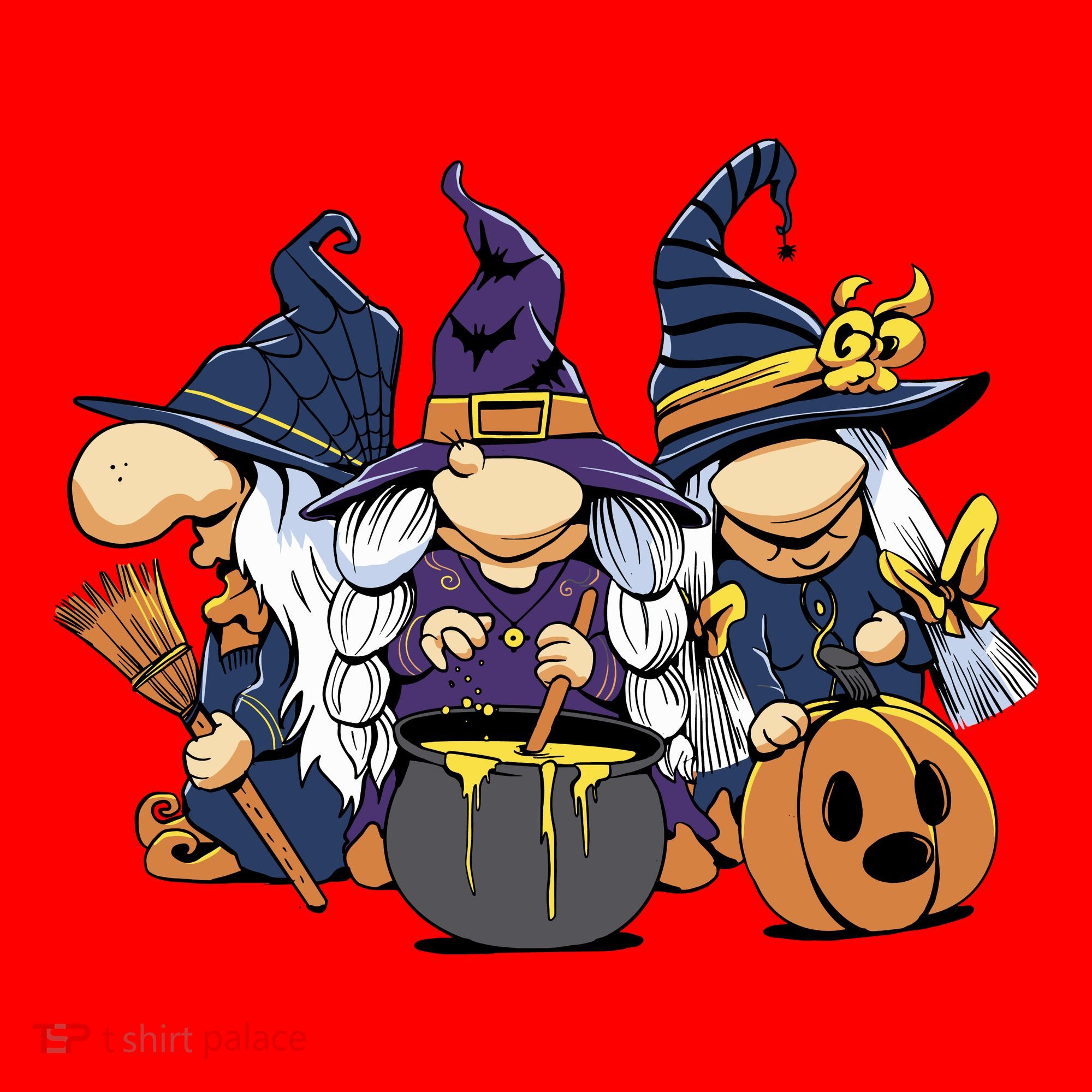 Halloween Witch Gnomes Santa Hat