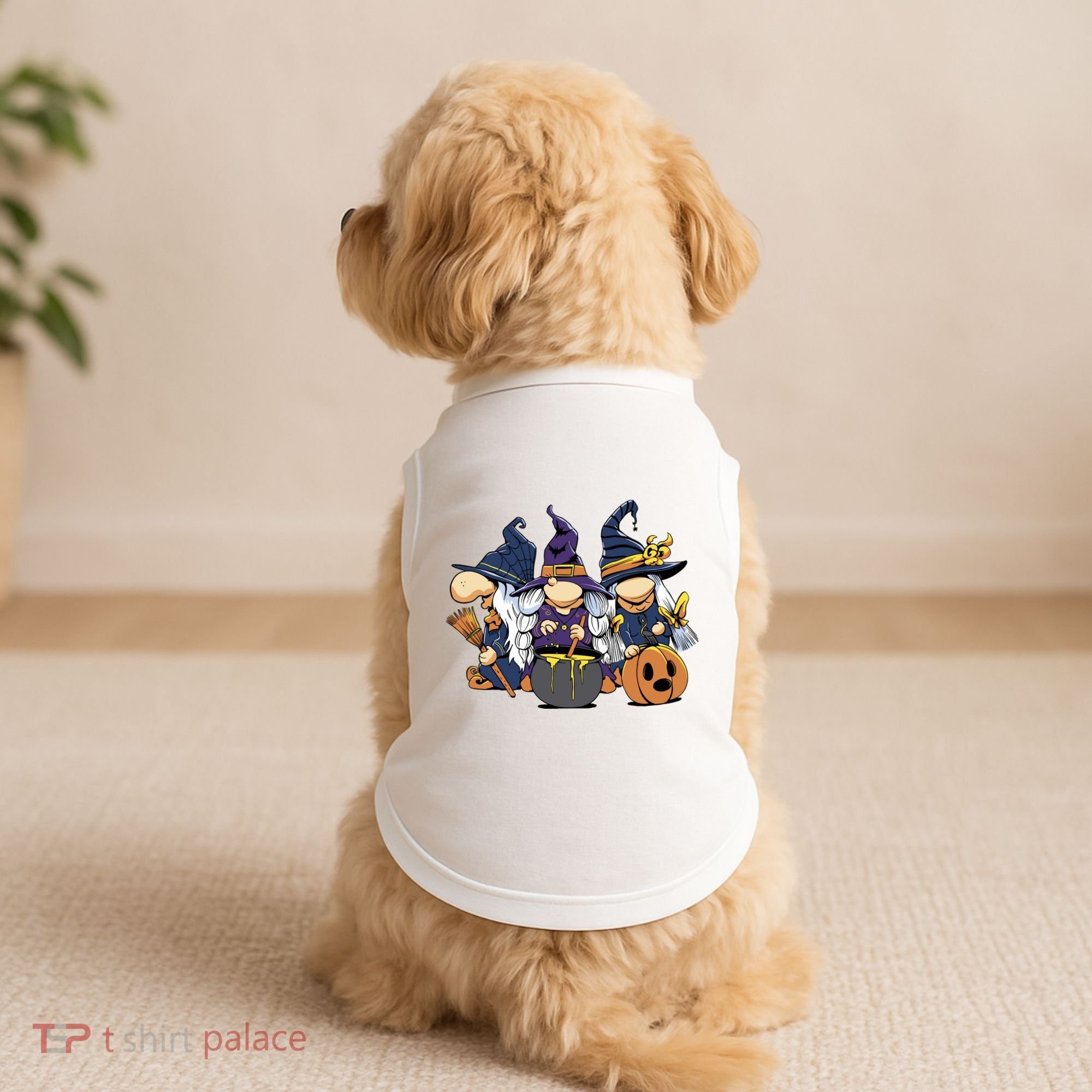 Halloween Witch Gnomes Doggie Tank