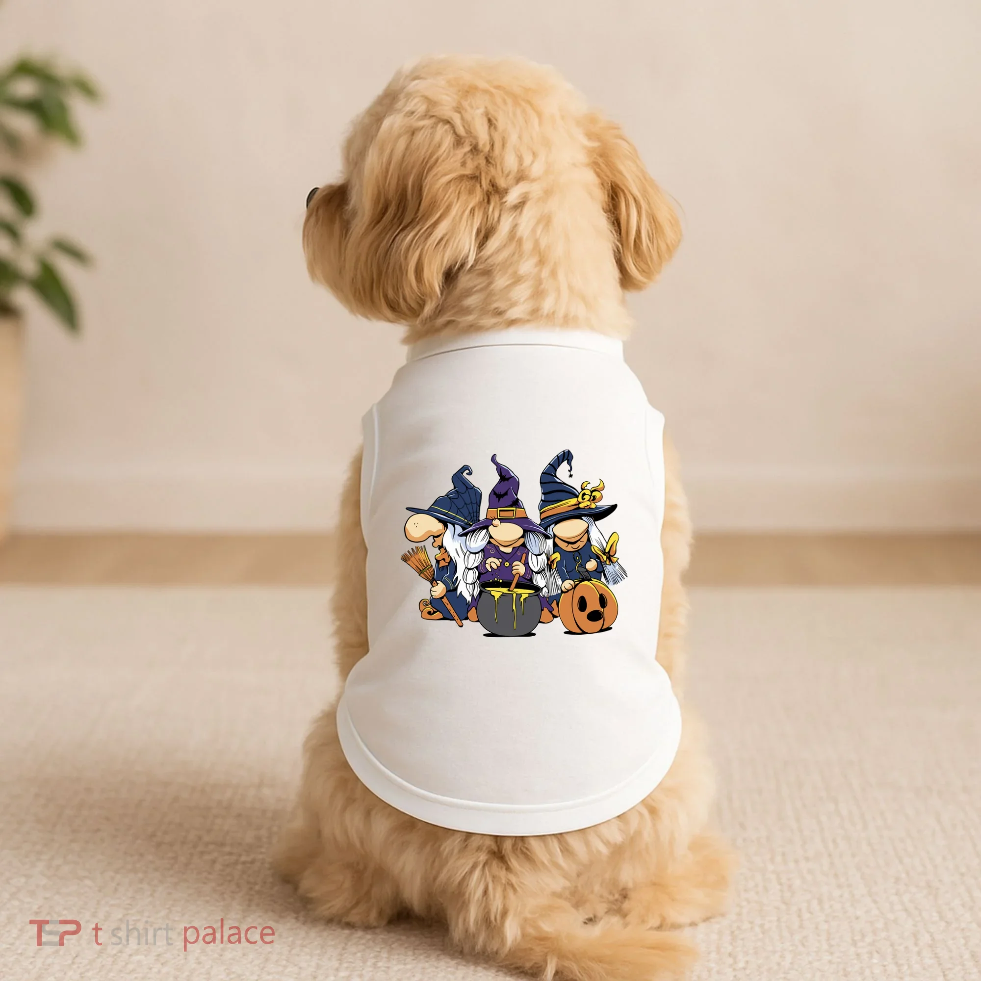 Halloween Witch Gnomes Doggie Tank