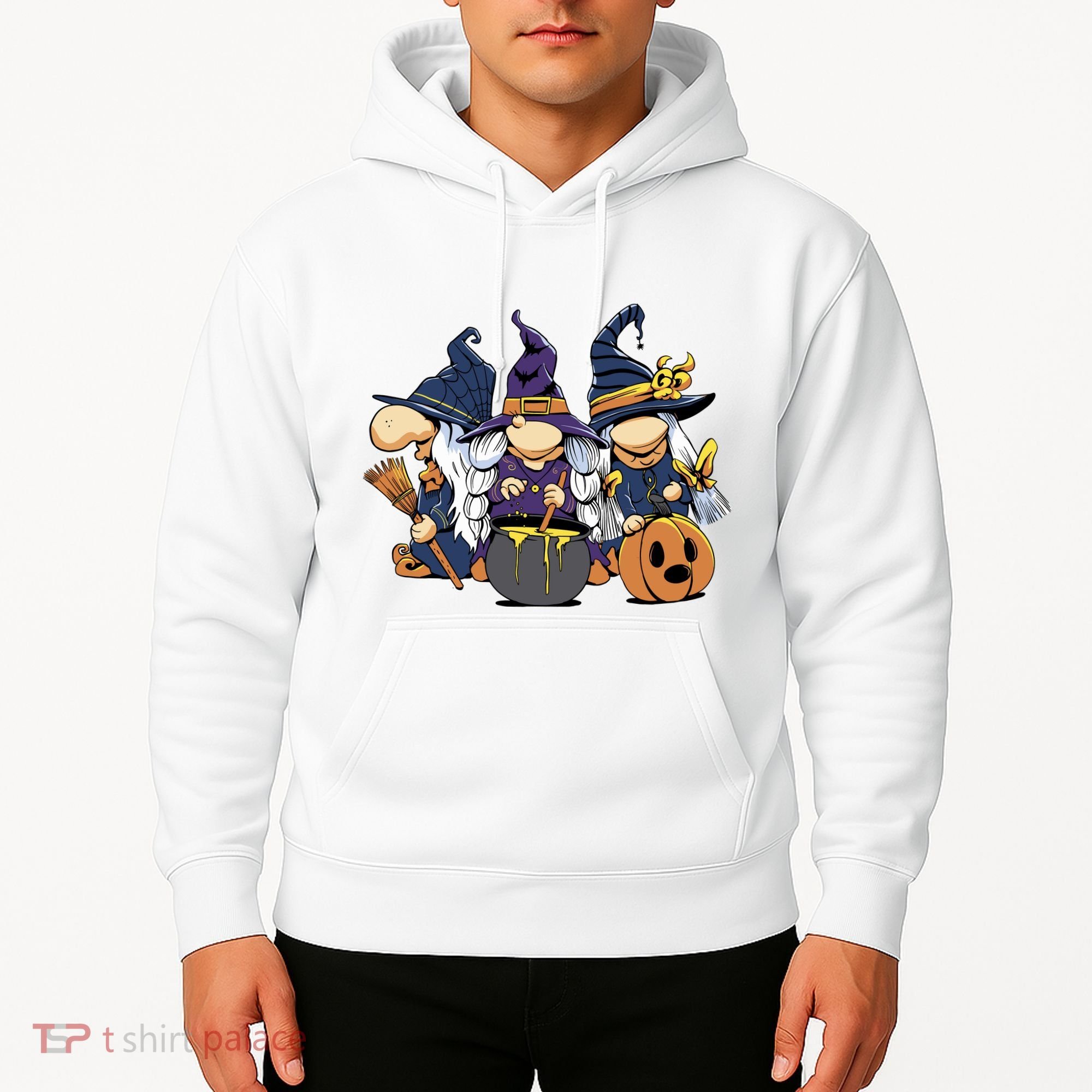 Halloween Witch Gnomes Hoodie