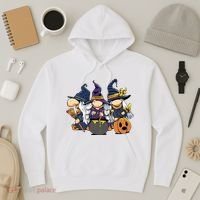 Halloween Witch Gnomes Hoodie thumb 3