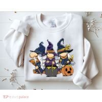 Halloween Witch Gnomes Sweatshirt thumb 2