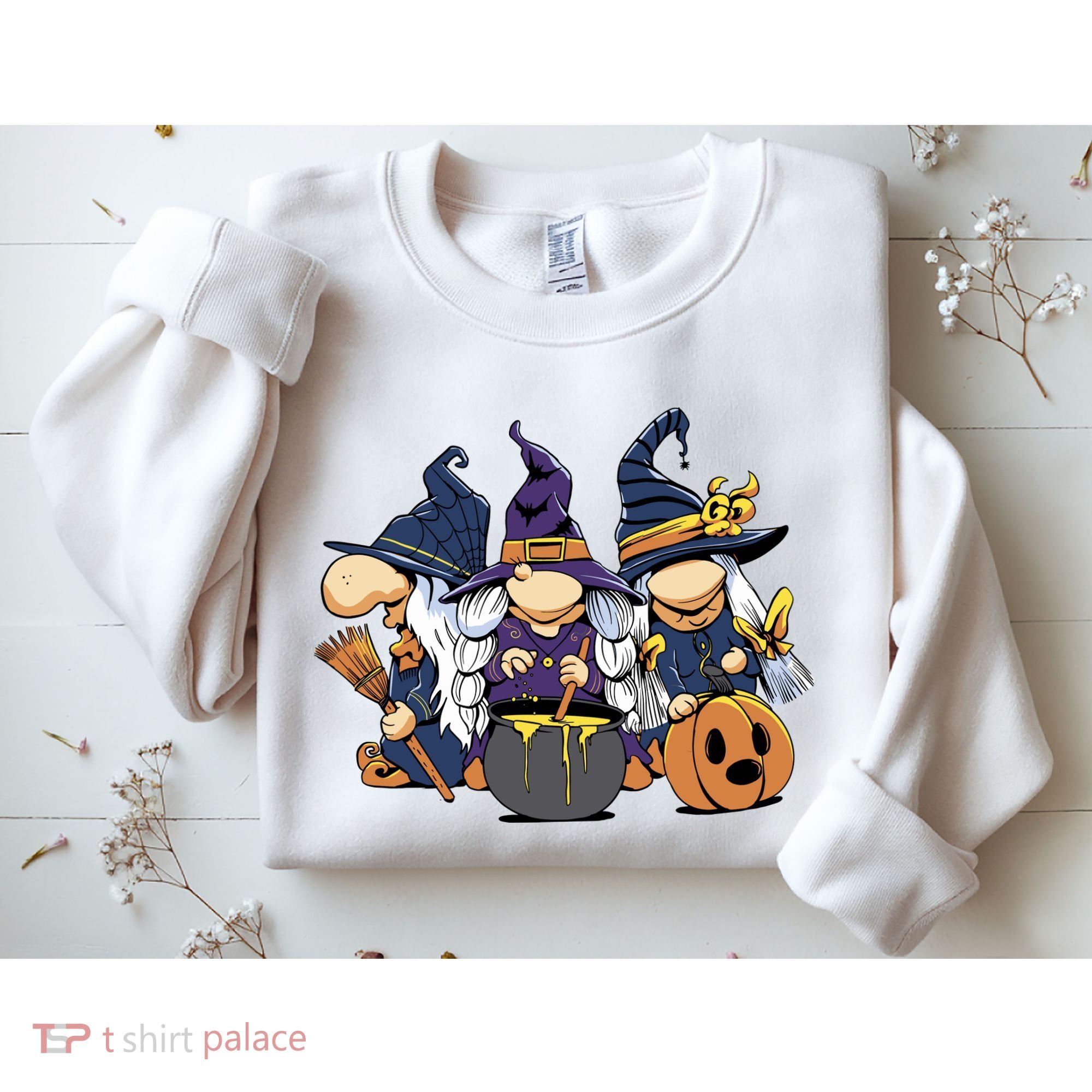 Halloween Witch Gnomes Sweatshirt