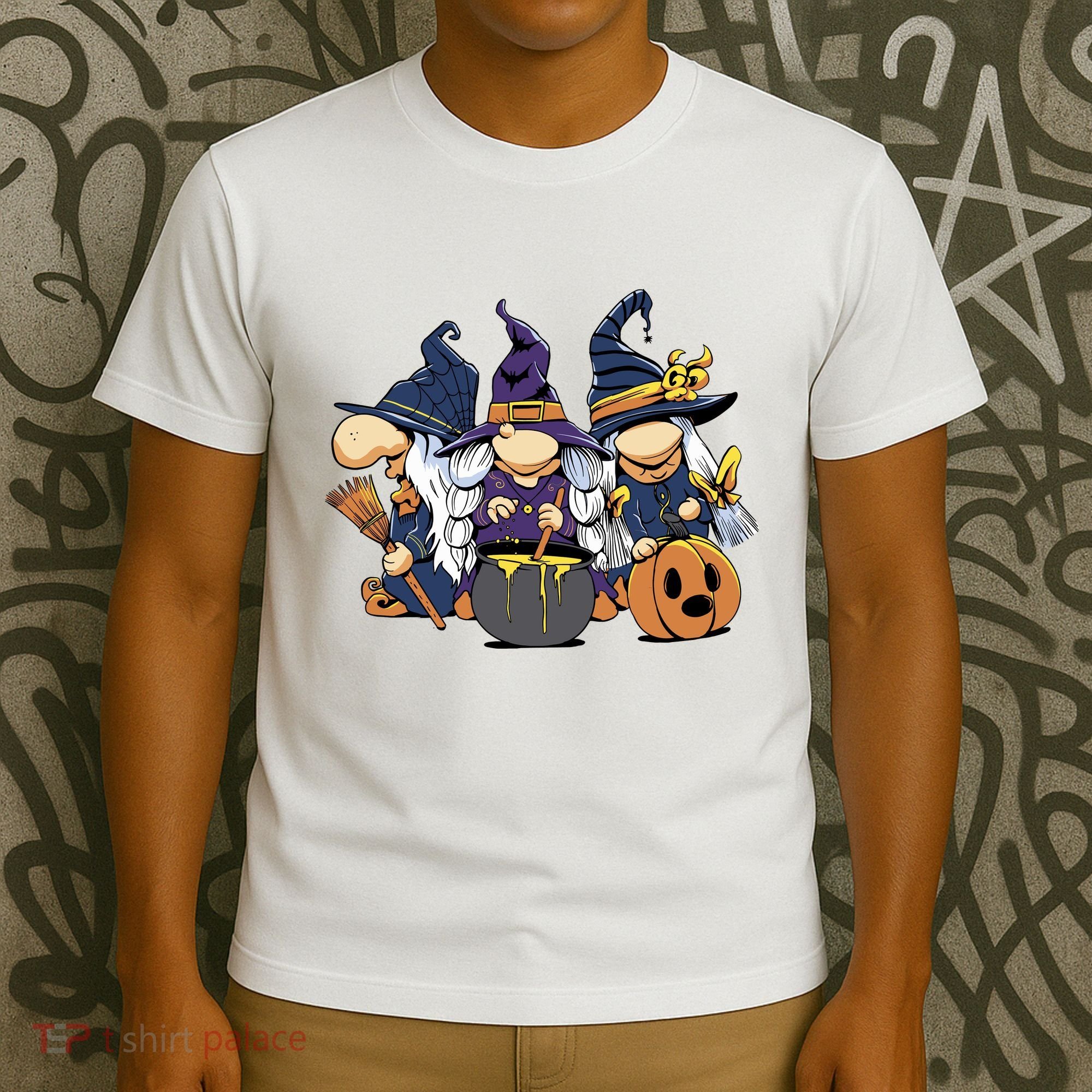 Halloween Witch Gnomes T-Shirt