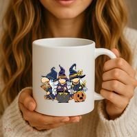 Halloween Witch Gnomes Coffee Mug thumb 3