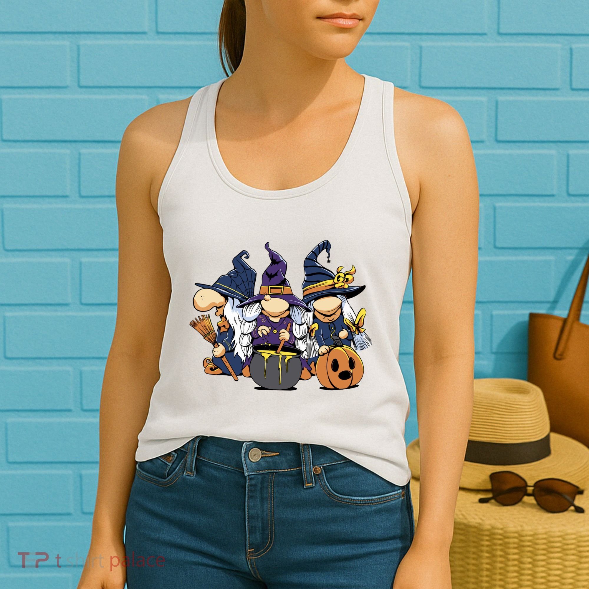 Halloween Witch Gnomes Women's Tank Top