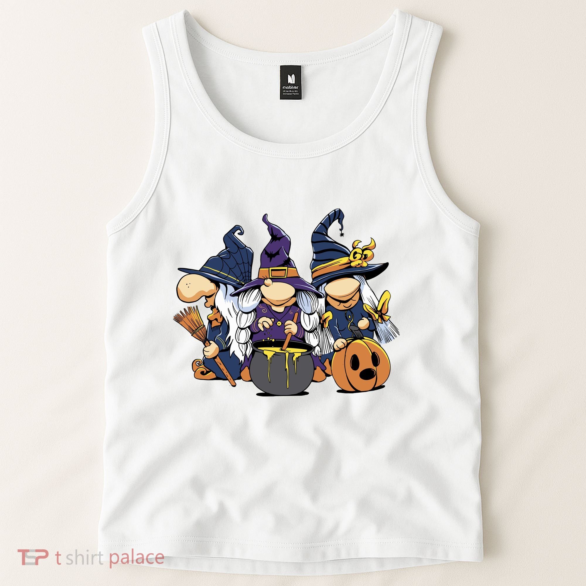 Halloween Witch Gnomes Tank Top