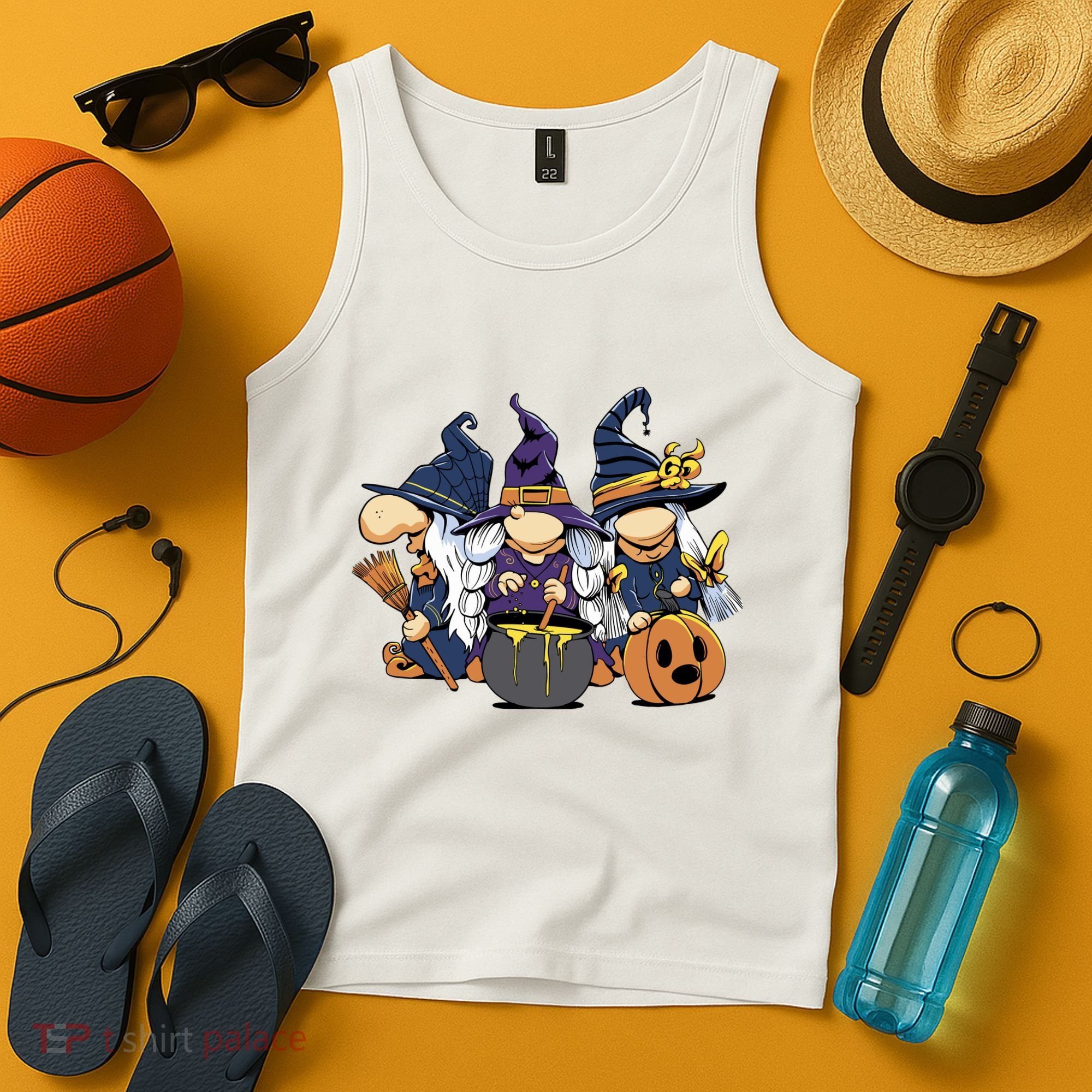 Halloween Witch Gnomes Tank Top