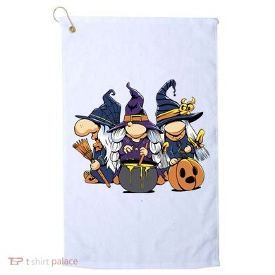 Halloween Witch Gnomes Golf Towel