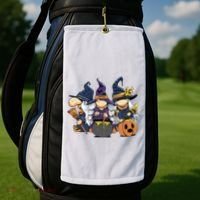 Halloween Witch Gnomes Golf Towel thumb 2