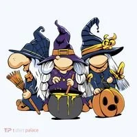 Halloween Witch Gnomes Women's T-Shirt thumb 6